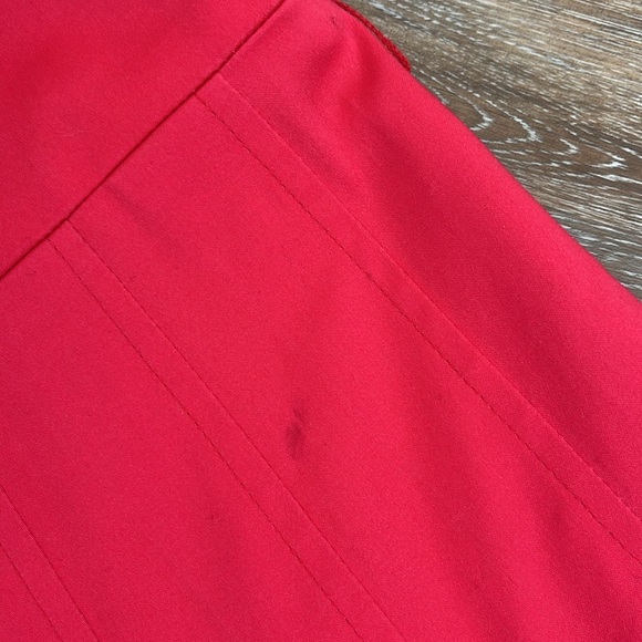 Spense Womens Rockabilly Dress Size 10 Bright Pink Square Sweetheart Neck - Flaw - Picture 9 of 16